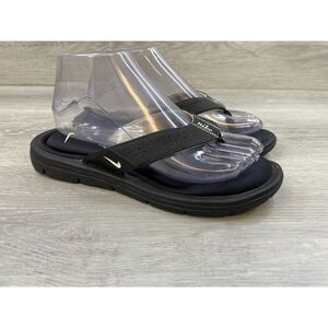 Nike Women's Sandal Flip-Flop Thong Cushioned Insole Orthotic Friendly 8 Black